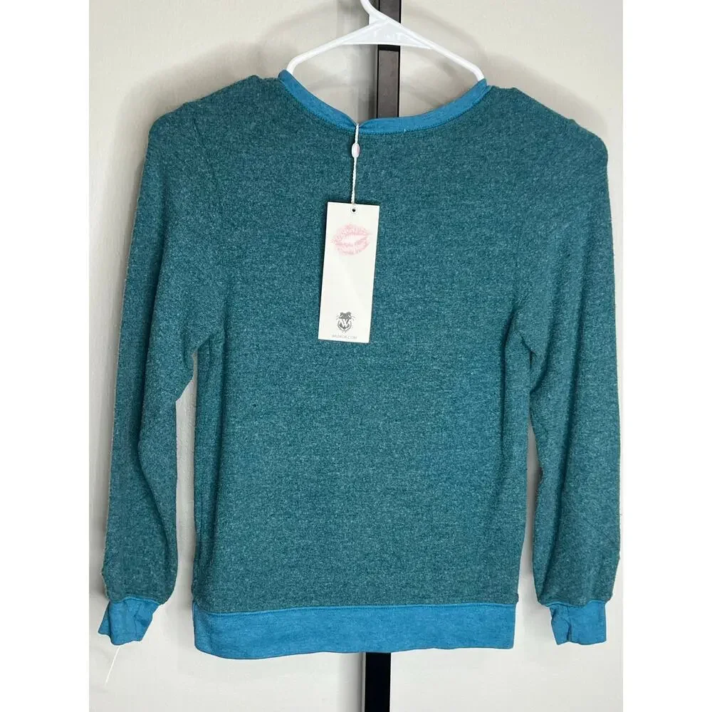 Wildfox Kids Love Yourself Alphabet Sweatshirt NWT Girls Size S